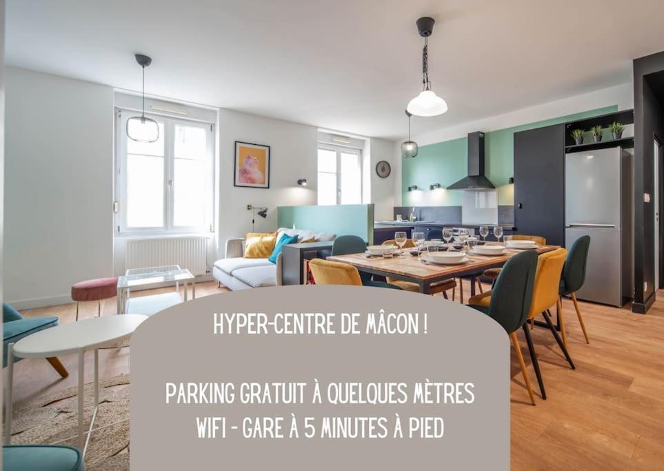 Macon Cozy / Appartement Central 100M² / 8 Pers Exteriör bild